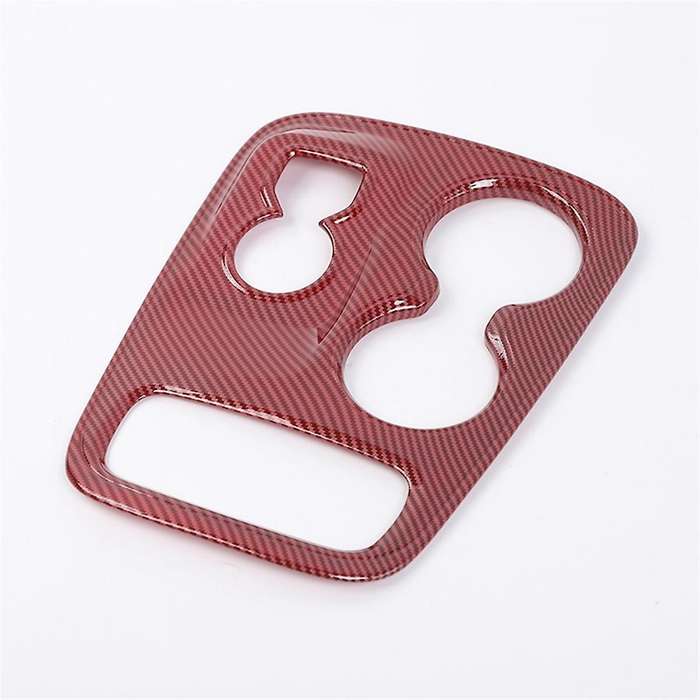 for Durango 2014-2017 Central Control Gear Shift Panel Cover Trim Sticker Accessories - Abs Red Car