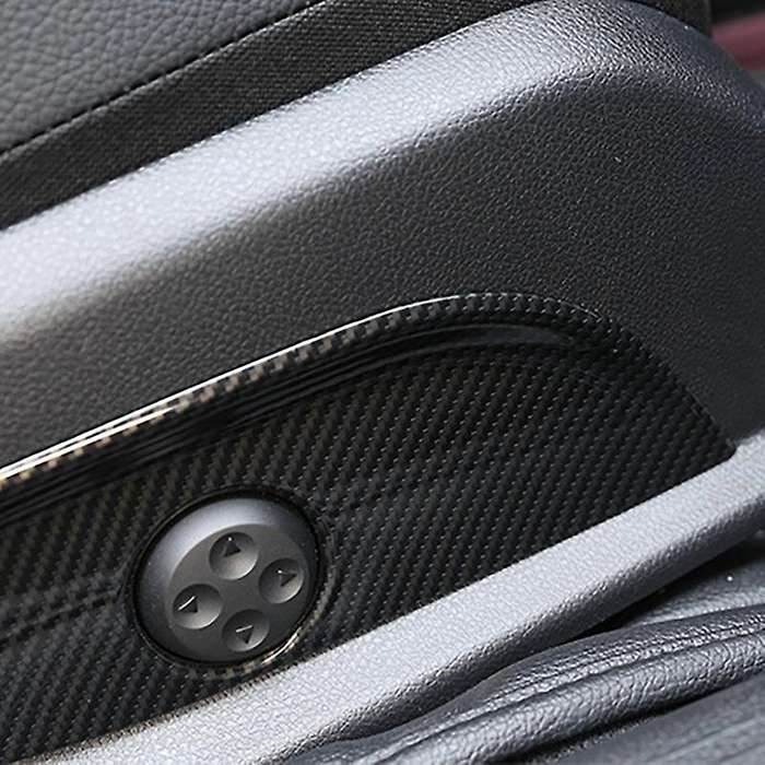 for E C GLC GLS Class W212 W205 Carbon Fiber 2Pcs Car Interior Seat Adjust Panel Cover