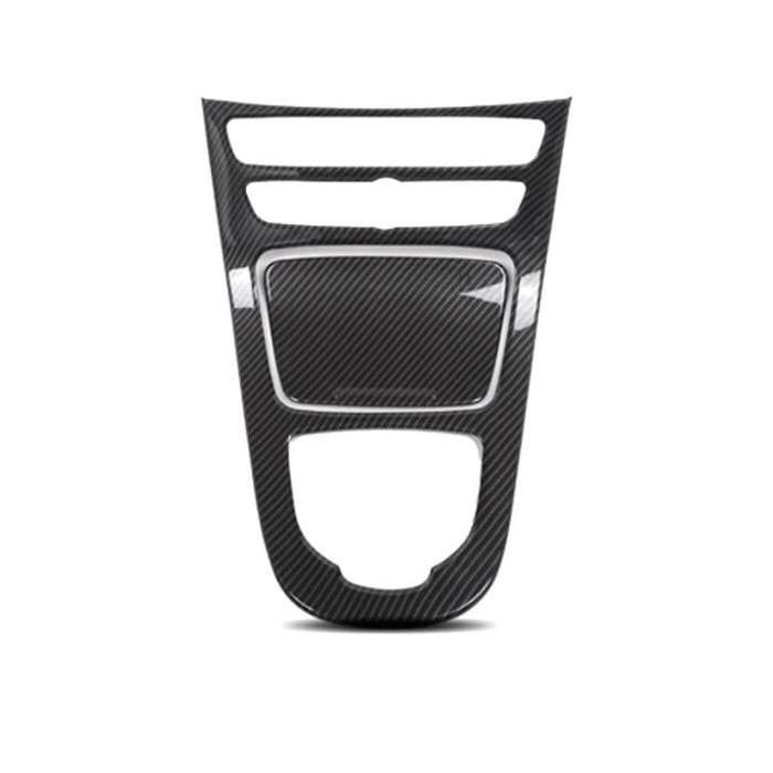 for E Class E200l E300l 16-20 Car Center Console Cup Holder Gear Panel Frame Cover Inner Trim Sticke