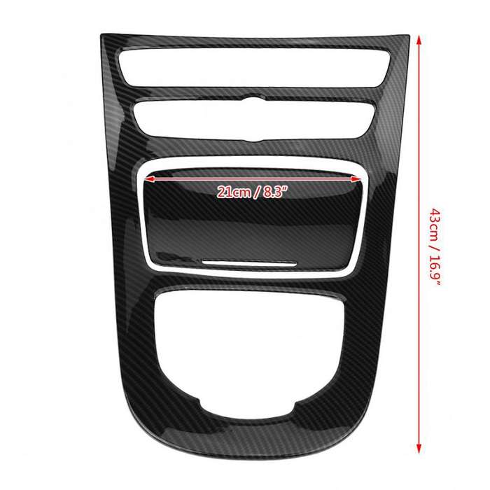 for E Class W213 2016 2017 2018 Carbon Fiber Center Control Gear Shift Panel Decorative Trim Cover