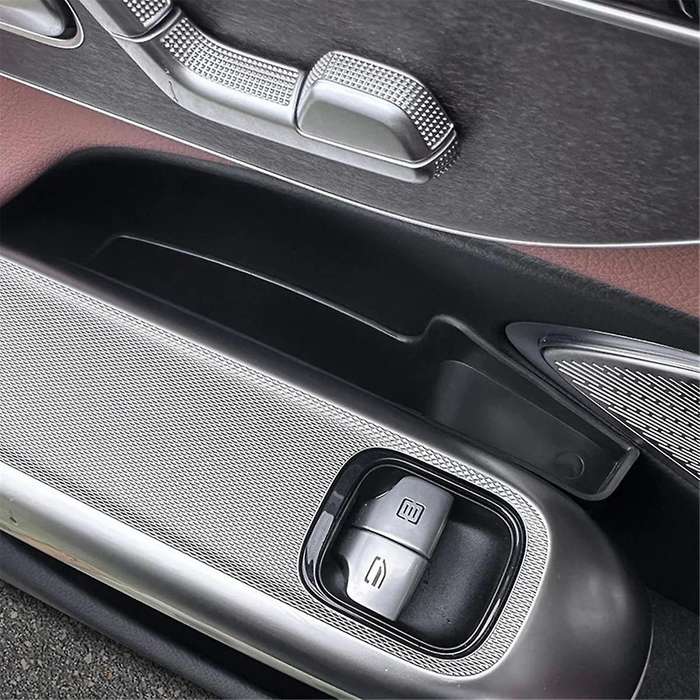for E Class W214 2024 Car Door Storage Box Organizer Tray Door Handle Pocket Insert ,Rear Door