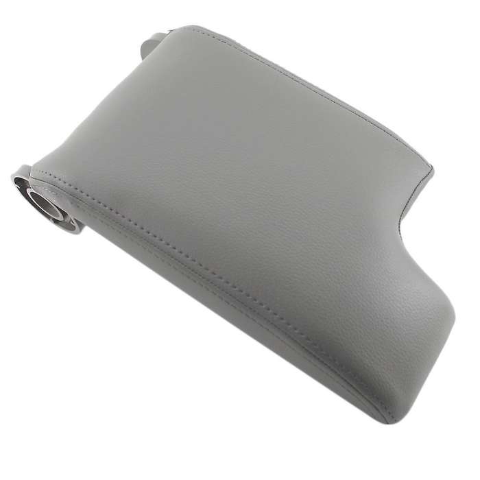 for E46 3 Series 1998-2006 Leather Armrest Cover Center Console Lid Gray