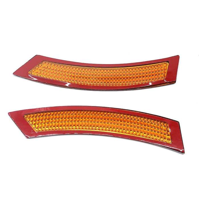 for  E92/E93 3-Series 07-13 Coupe/Convertible Front Bumper Reflectors - Red+Yellow