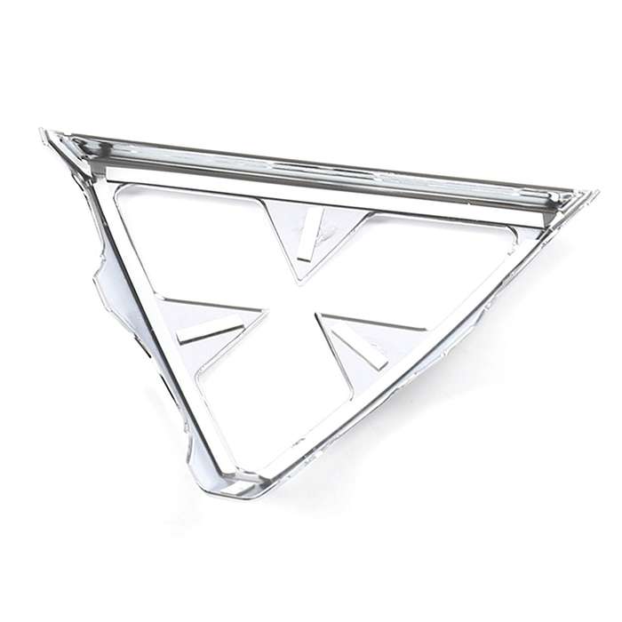 for Eclipse 2018 2019 Car Front Grill Centre Logo Frame Central Panel Cover Trim Sticker,Carbon Fibe