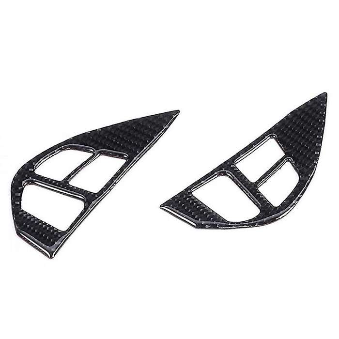 for ES DE 2008-2015 Carbon Fiber Steering Wheel Switch Button Sticker Cover Trim Car Accessories