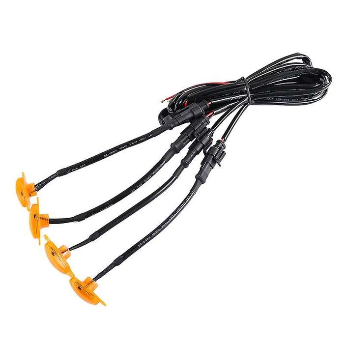 for Escalade 2012-2015 4Pcs Yellow Grille LED Light Style Grille Trim Car Stlying Car Accessories