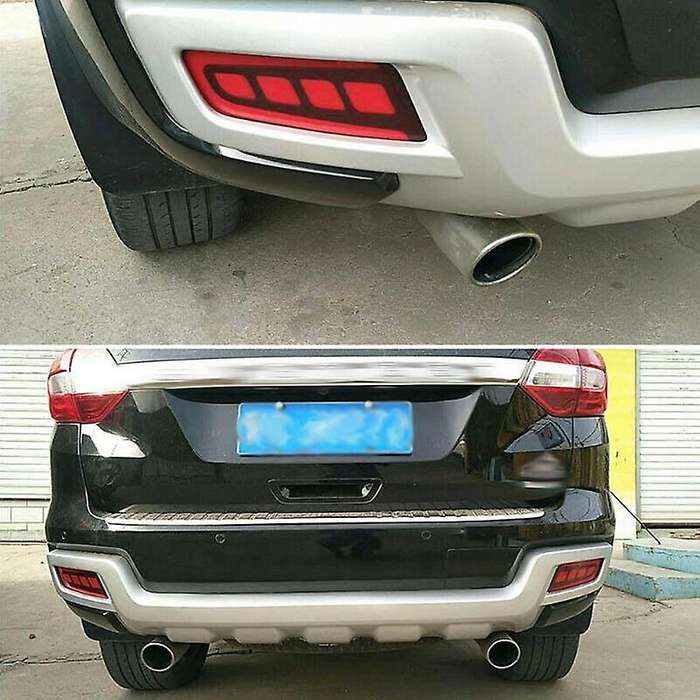 for Everest 2016 - 2018 with 2 Function Rear Bumper Reflector Red LED Foglight/Brake Tail Lights wit
