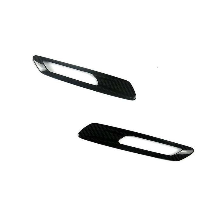 for F10 5 Series 520 525 2011-2013 Carbon Fiber Front Side Light Eyebrow Eyelid Sticker Trim
