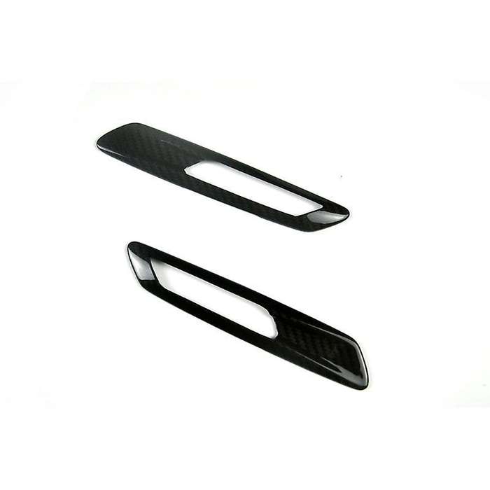 for F10 5 Series 520 525 2011-2013 Carbon Fiber Front Side Light Eyebrow Eyelid Sticker Trim