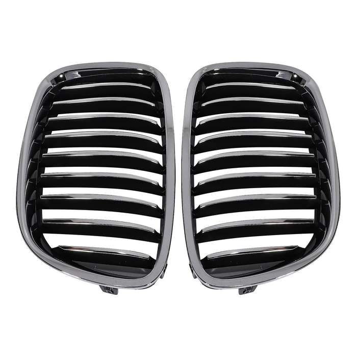 for  F07 5 Series GT 520 528 530 535 550 2010-2017 Chrome Front Bumper Hood Kidney Grill Grille