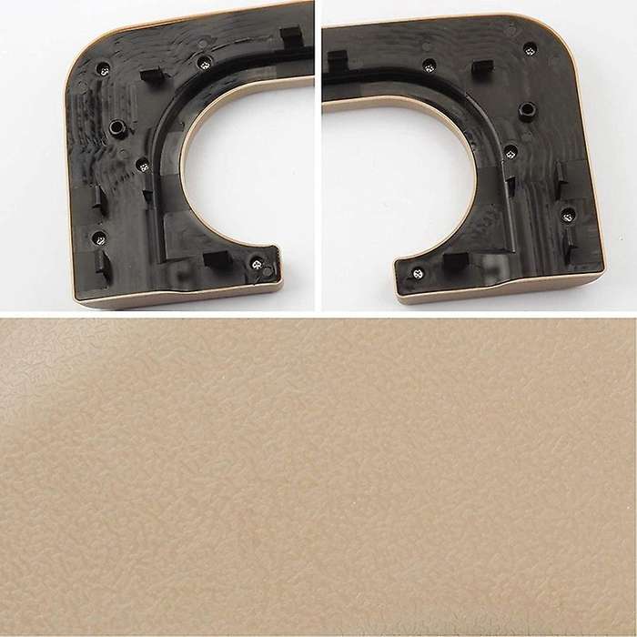 for F250 F350 F450 1999-2010 Rear Center Console Cup Holder Central Armrest Cushion Assembly, Beige