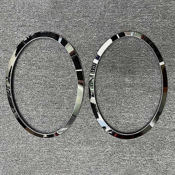 for F55 F56 F57 03-18 Chrome Left Right Front Headlights Frame Headlight Eyebrow Ring Cover Trim Re