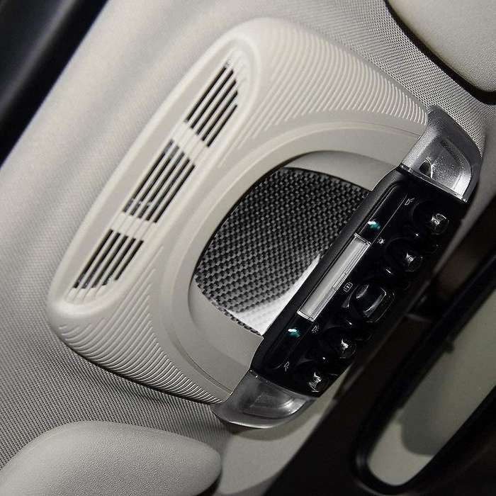 for F55 F56 F60 Carbon Fiber Car Reading Lamp Light Interior Cover Trim Sticker Accessories