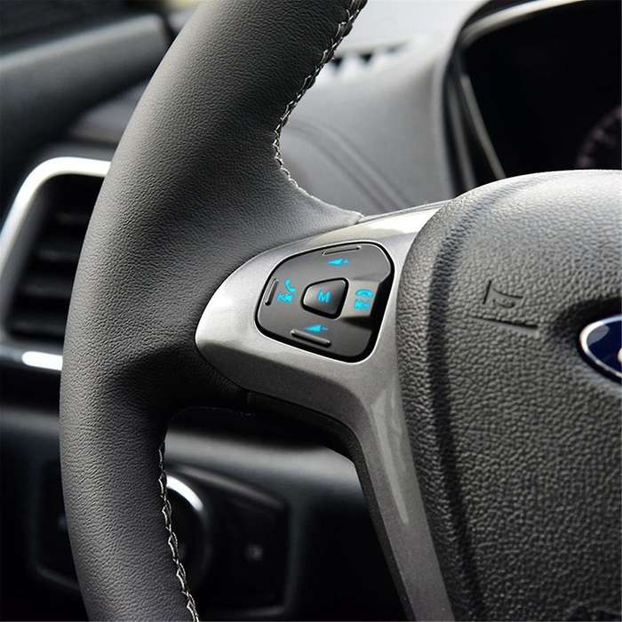 for Fiesta Mk7 Mk8 Escort Ecosport Car Red Led Cruise Switch Button with Steering Wheel Trim Frame a
