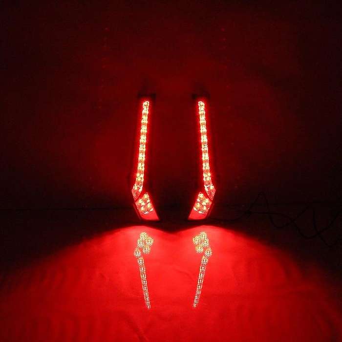 for Fit Jazz 2014 2015 Red LED Rear Pillar Tail Brake Light Lamp