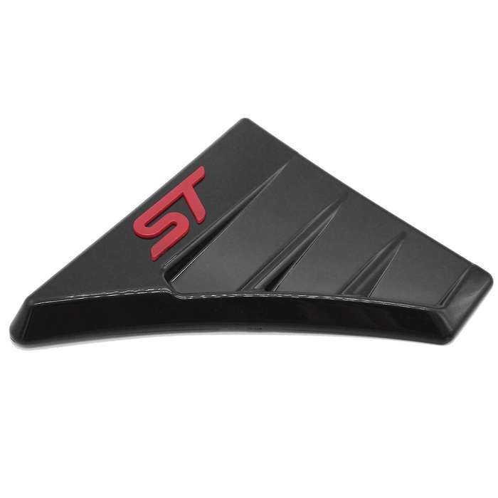 for Focus 2 2004-2012 ST Style Bright Black Side Wing Air Flow Grill Intake Vent Trim