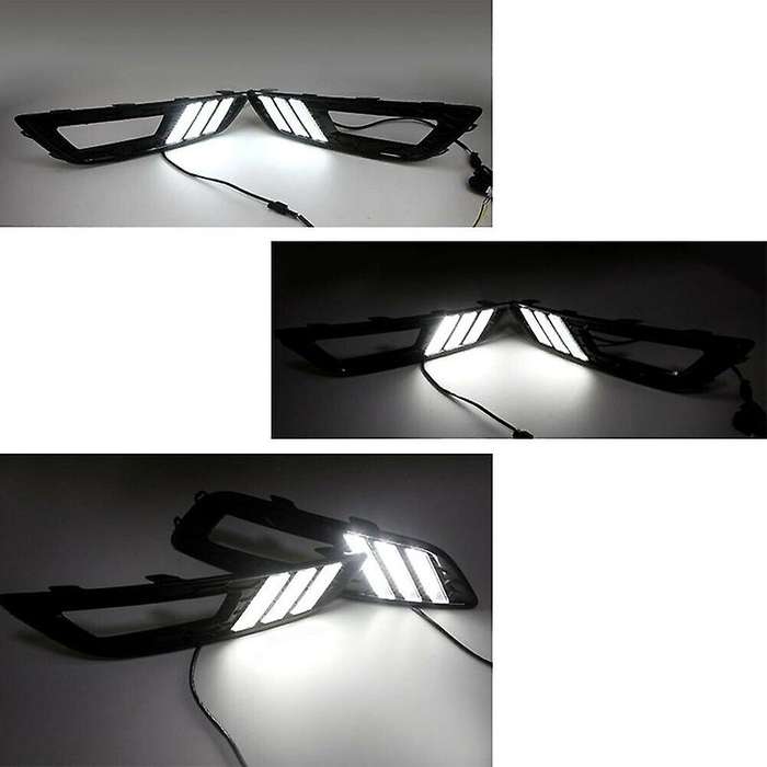 for Focus 3 2015 2016 2017 Car Drl Daytime Running Lights Led Turning Signal Fog Lamp On Car More Br