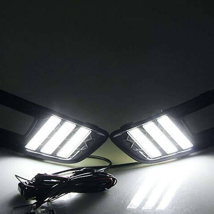 for Focus 3 2015 2016 2017 Car Drl Daytime Running Lights Led Turning Signal Fog Lamp On Car More Br