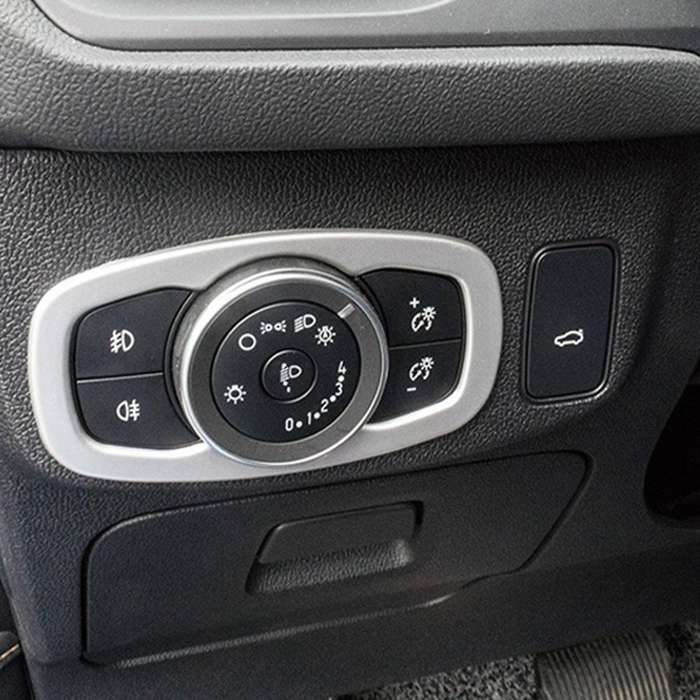 for Focus 2019 2020 Car Head Light Lamps Adjustment Switch Cover Trim Accessories B