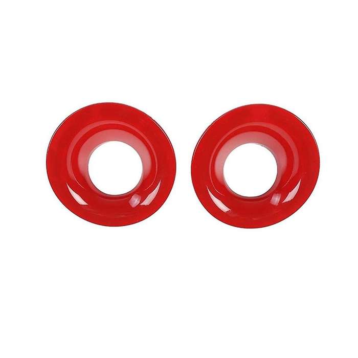 for Fog Light Turn Single Cover Bezels Trim for 2015-2020 Accessories, ABS Red, 2Pcs