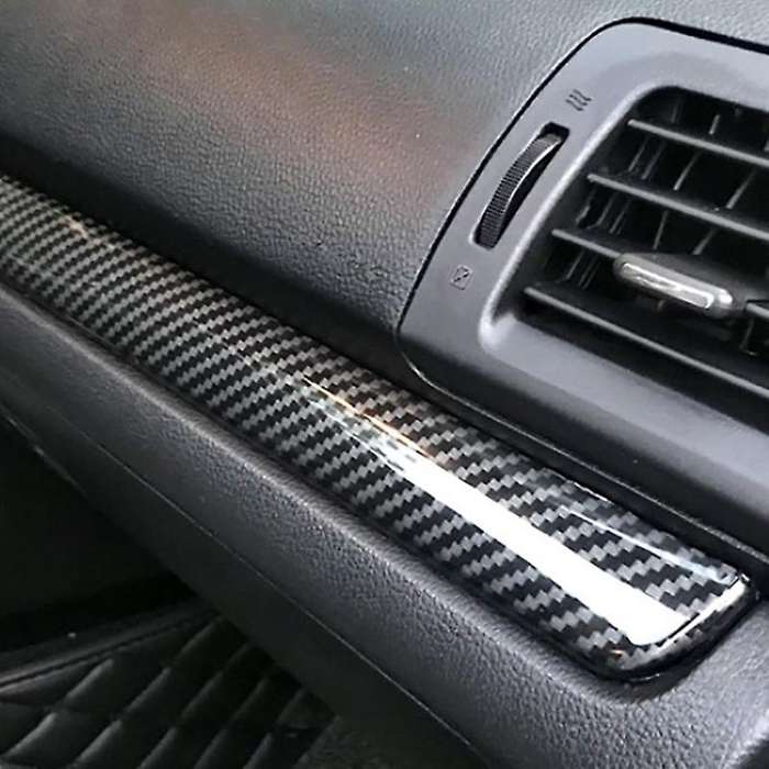 for Forester 2016-2020 ABS Carbon Fiber Grain Central Control Dashboard Instrument Cover Trims Strip