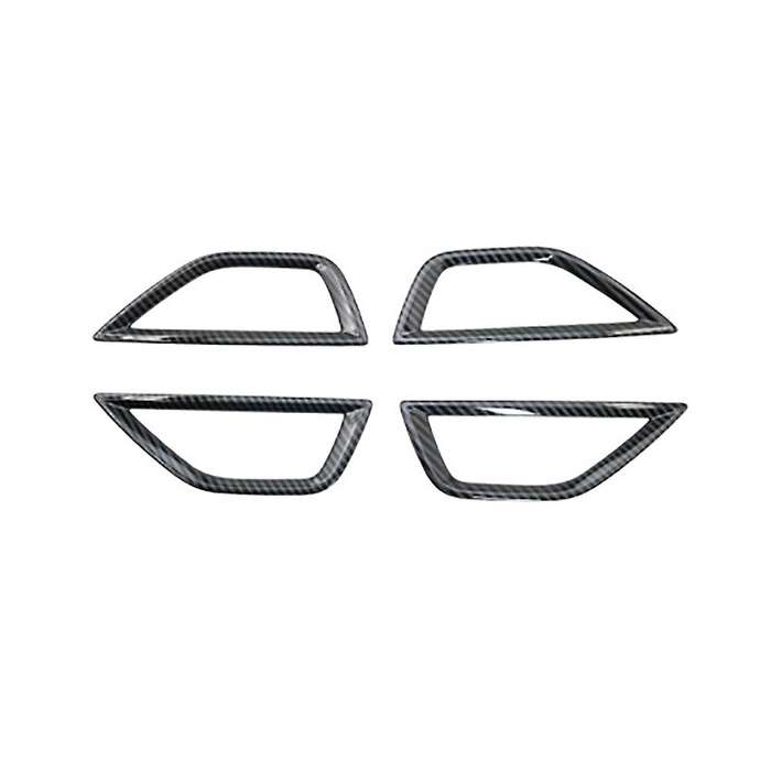 for Forester 2019-2021 Carbon Fiber Interior Door Handle Bowl Cover Trim Decorative Frame Stickers A