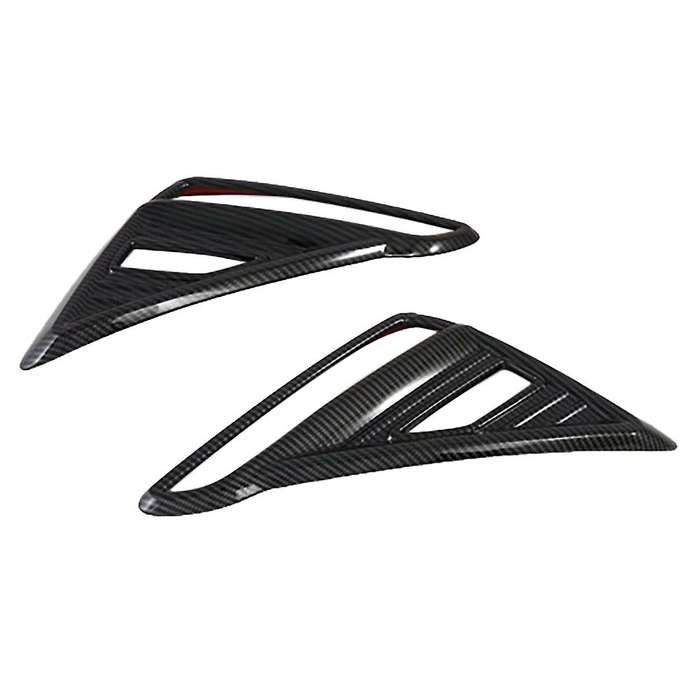 for Forte Cerato 2019 2020 2021 Carbon Fiber Rear Fog Light Lamp Cover Trim Foglight Bezel Decoratio