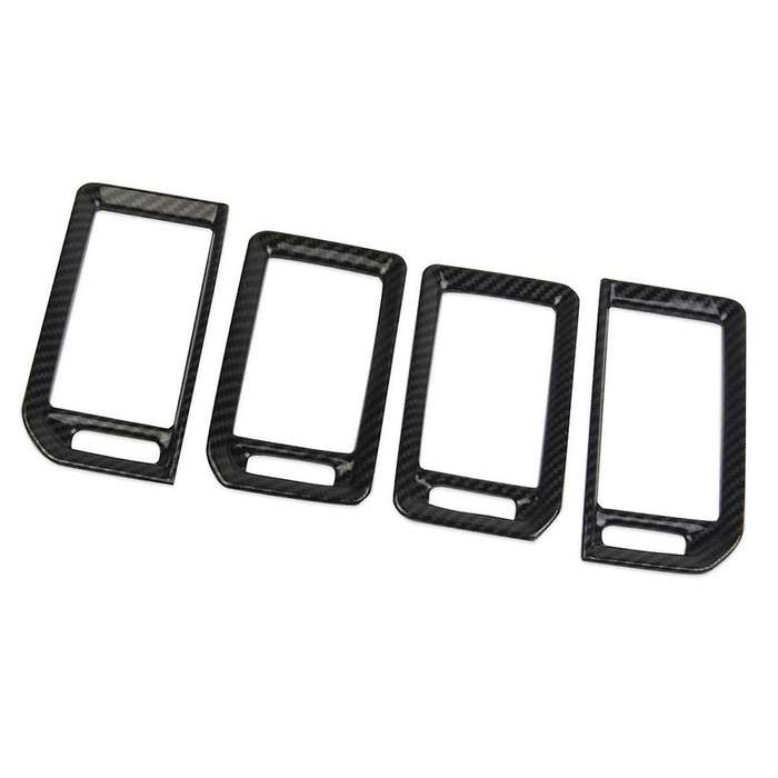 for Frontier 2022-2024 Center Console Air Outlet Vent Cover Trim Interior Accessories ,ABS Carbon Fi