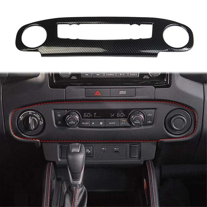 for Frontier 2022-2024 Center Console Air Conditioner Switch Panel Ac Cover Trim Accessories ,abs C