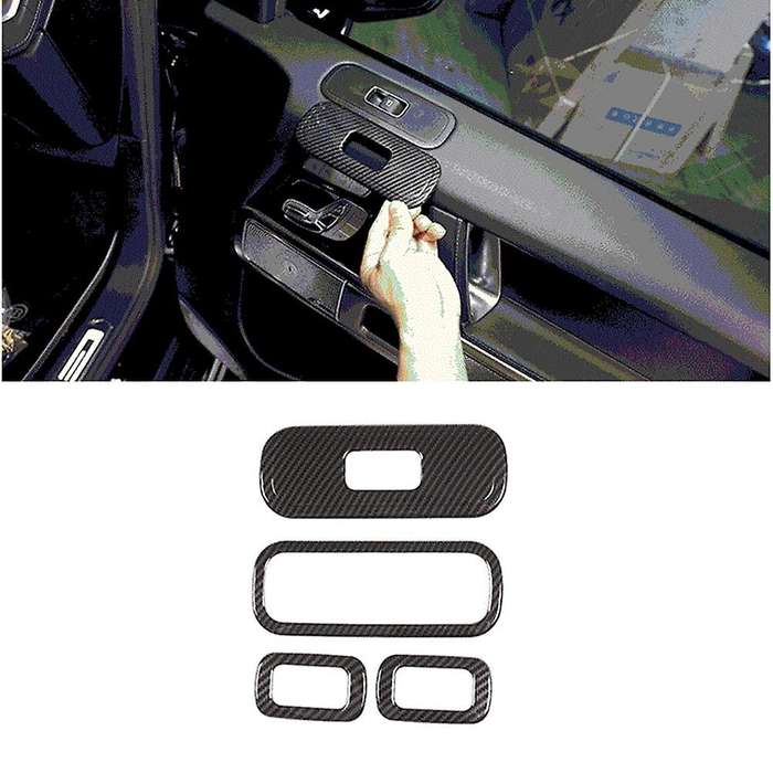 for G Class W463 2019 2020 Car Window Glass Lift Switch Button Cover Trim Frame Decor Accessories, C