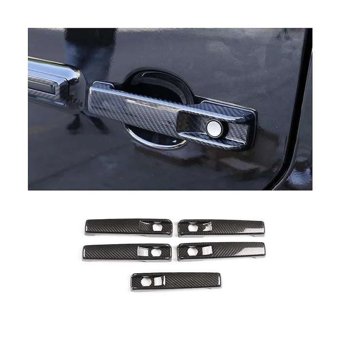 for G Class W463 G65 G63 G500 G550 2019-2022 Dry Carbon Fiber Exterior Door Handle Cover Trim Access