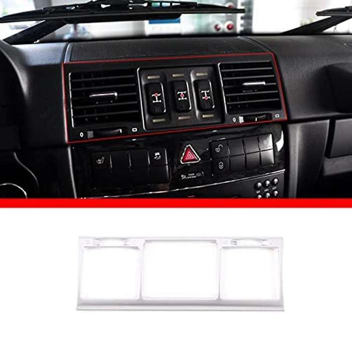 for G Class W463 G500 2004-2011 Car Central Air Condition Outlet Vent Cover Frame Trim Accessories,S