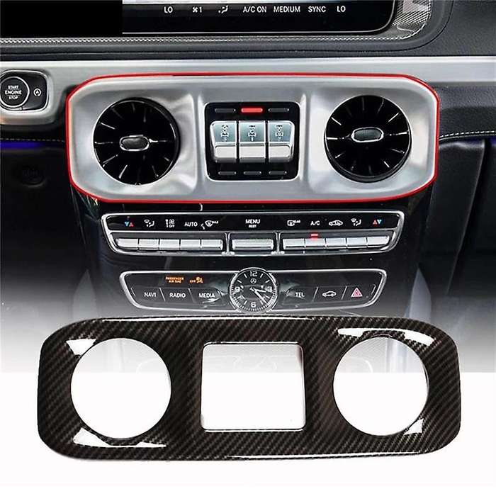 for G-Class W463 2019-2021 Car Interior Center Console Condition Vent Outlet Frame Cover Trim