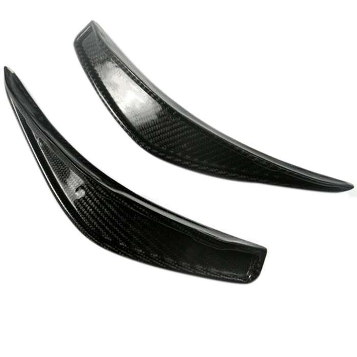 for GLA Class GLA45 2015-2019 Carbon Fiber Front Bumper Splitters Spoiler Canard Fins Trim