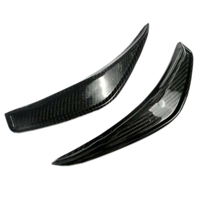 for GLA Class GLA45 2015-2019 Carbon Fiber Front Bumper Splitters Spoiler Canard Fins Trim