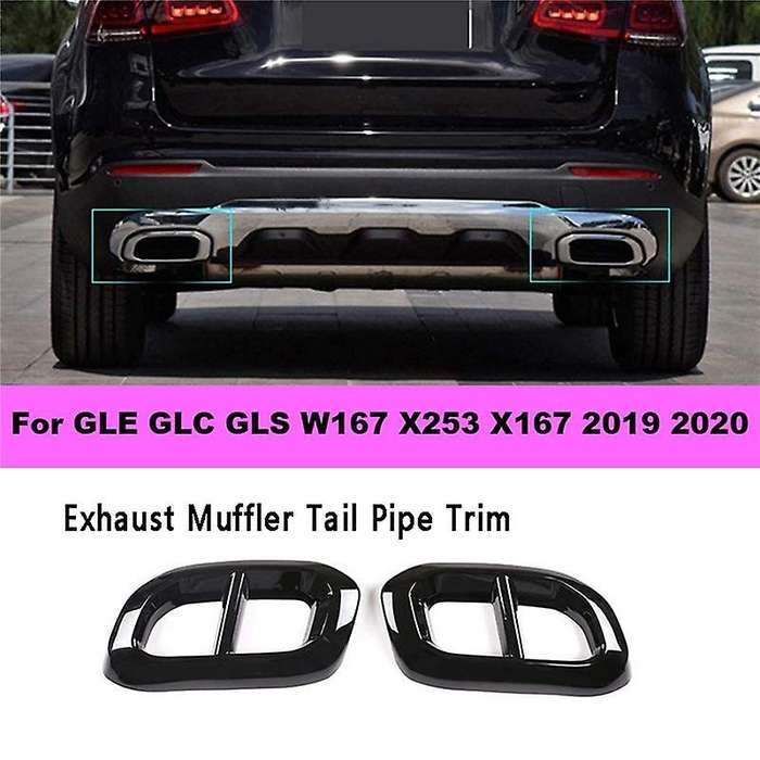 for GLE GLC GLS W167 X253 X167 2019 2020 Exhaust Muffler Tail Tip Pipe Trim Cover Frame