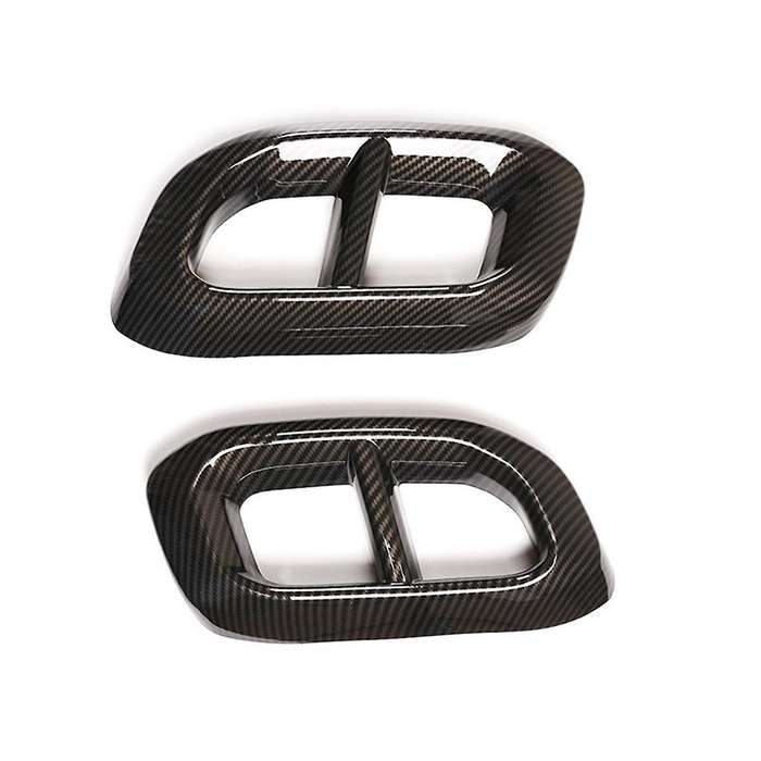 for Glc 350 450 Gls W167 X253 X167 20-22 Car Muffler Exhaust Pipe Tail Cover Trim, Abs Carbon Fiber