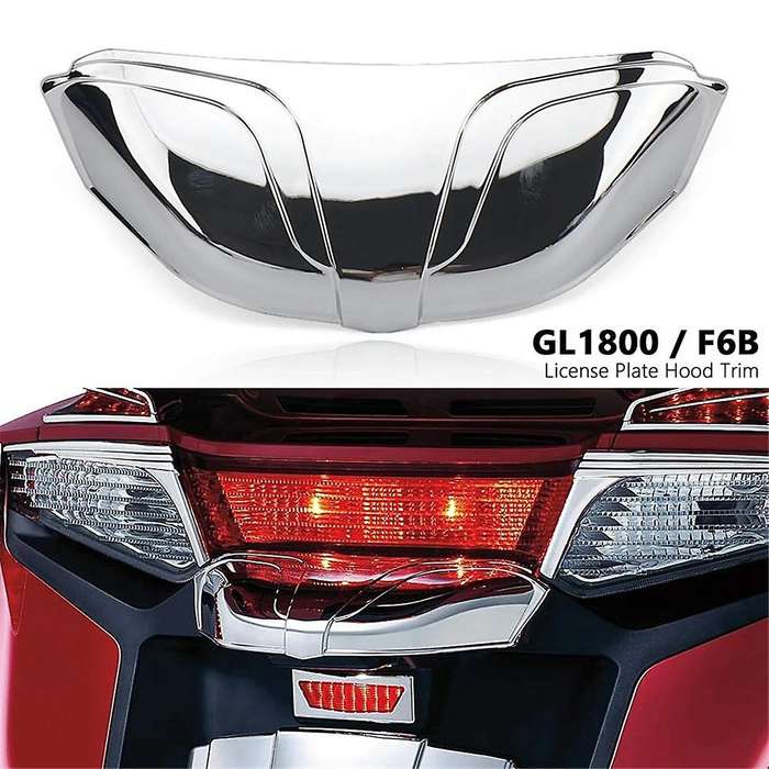 for GOLD WING Goldwing GL1800 1800 F6B 2012-2017 Motorcycle Accessories Rear License Plate Hood Trim