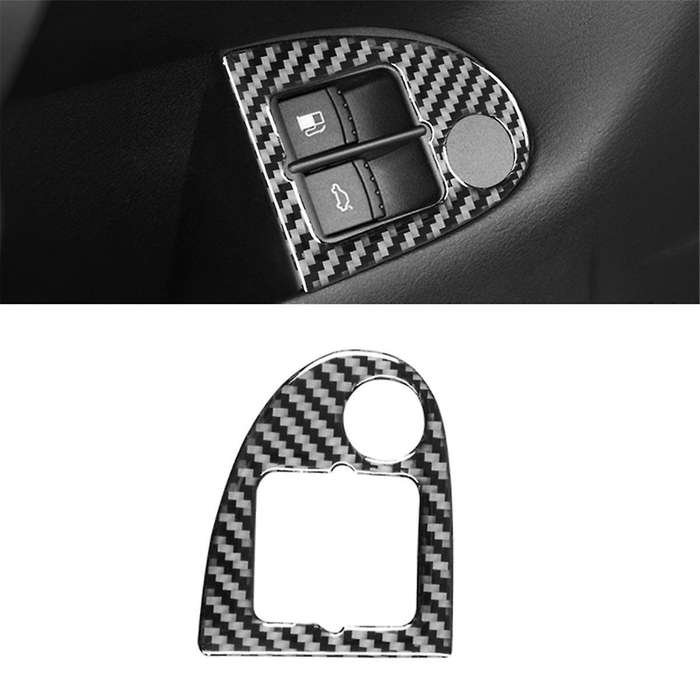 for Golf 4 MK4 1999-2004 LHD Soft Carbon Fiber Car Rear Trunk Switch Button Frame Cover Trim Accesso