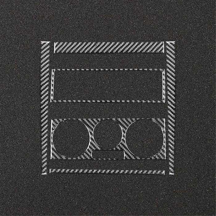 for Golf 4 Mk4 1999-2004 Soft Carbon Fiber Center Control Cd Air Conditioner Radio Panel Frame Cove