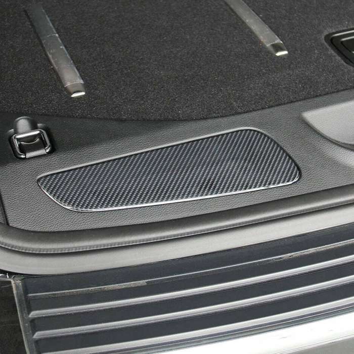 for Grand 2011-2020 Carbon Fiber Car Rear Trunk Cover Trim Sticker Interior Trunk Accessories