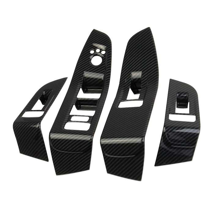 for Grand 2021 2022 Lhd Car Window Lift Switch Panel Cover Trim Interior Accessories Abs Carbon Fibe