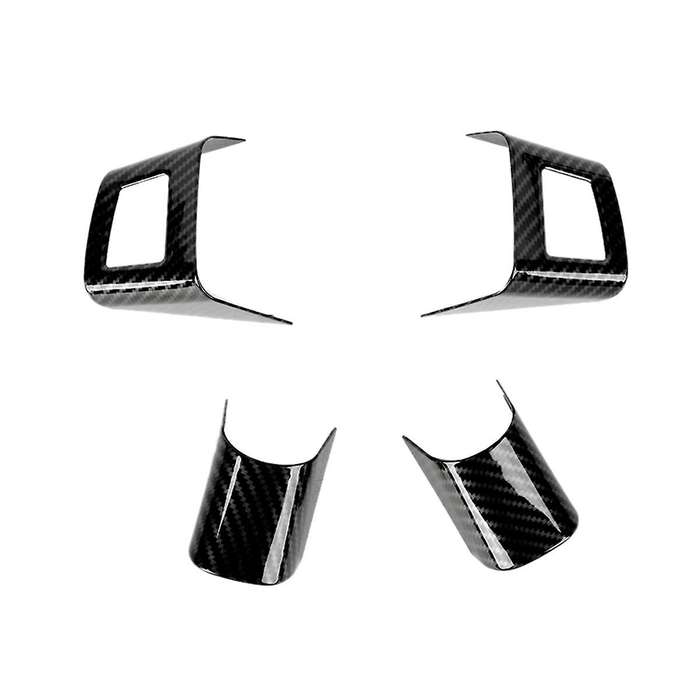 for Grand Commander 2006-2010 Car Steering Wheel Button Cover Trim Sticker (ABS Carbon Fiber)