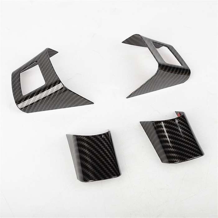 for Grand Commander 2006-2010 Car Steering Wheel Button Cover Trim Sticker (ABS Carbon Fiber)