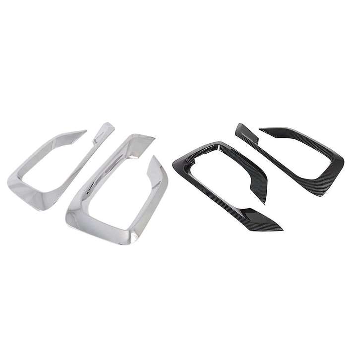 for Grand Starex H-1 I800 2018-2020 Chrome Front Fog Light Lamp Cover Trim Foglight Bezel Decoration