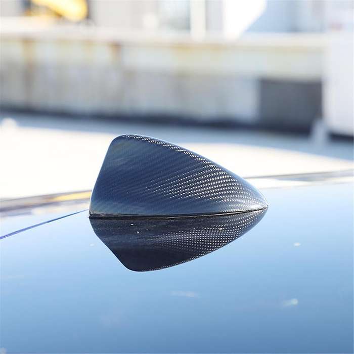 for Grecale 2022 2023 Dry Carbon Fiber Car Fin Antenna Cover Trim Decorative Exterior Accessories