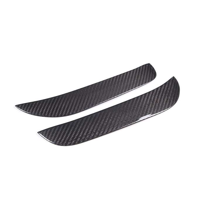 for Grecale 2022 2023 Dry Carbon Fiber Car Front Bumper Fog Lamp Cover Decoration Trim Stickers Acce