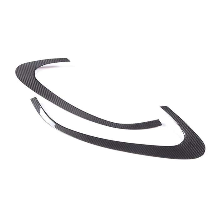 for Grecale 2022 2023 Dry Carbon Fiber Car Headlight Lamp Eyebrow Cover Trim Sticker Accessories