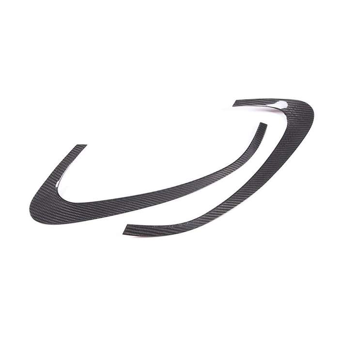for Grecale 2022 2023 Dry Carbon Fiber Car Headlight Lamp Eyebrow Cover Trim Sticker Accessories