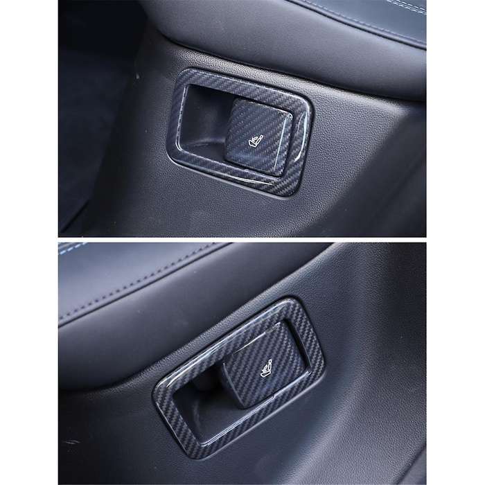 for Grecale 2022 2023 Dry Carbon Fiber Car Rear Seat Adjustment Switch Frame Cover Trim Decorative A